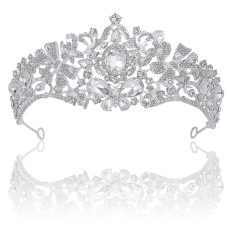 Alloy Crystal Crown Wedding Ball Party Bridal Crown