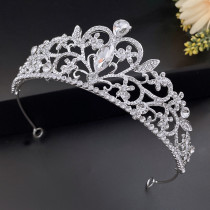 Alloy Crystal Crown Wedding Ball Party Bridal Crown