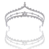 Alloy Crystal Crown Wedding Ball Party Bridal Crown