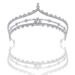 Alloy Crystal Crown Wedding Ball Party Bridal Crown