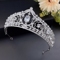 Alloy Crystal Crown Wedding Ball Party Bridal Crown