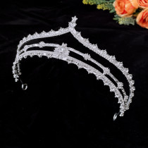 Alloy Crystal Crown Wedding Ball Party Bridal Crown