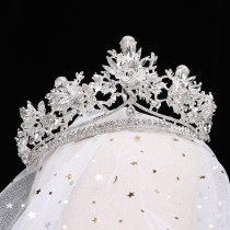 Alloy Crystal Crown Wedding Ball Party Bridal Crown