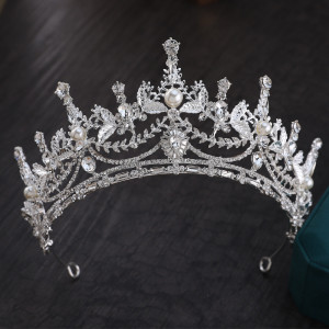 Alloy Crystal Crown Wedding Ball Party Bridal Crown