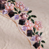 Alloy Crystal Crown Wedding Ball Party Bridal Crown
