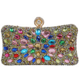 Dinner bag, handbag, diamond inlaid dress, evening bag