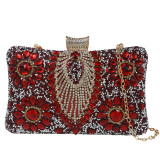 Dinner bag, handbag, diamond inlaid dress, evening bag
