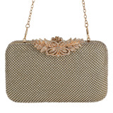 Dinner bag, handbag, diamond inlaid dress, evening bag