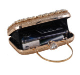 Dinner bag, handbag, diamond inlaid dress, evening bag