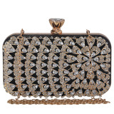 Dinner bag, handbag, diamond inlaid dress, evening bag