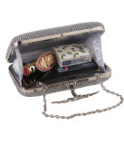 Dinner bag, handbag, diamond inlaid dress, evening bag