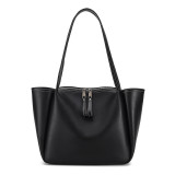 Tote bag, handbag, large capacity soft leather shoulder bag