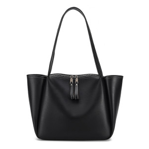 Tote bag, handbag, large capacity soft leather shoulder bag