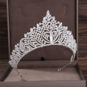 Alloy Crystal Crown Wedding Ball Party Bridal Crown