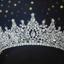 Alloy Crystal Crown Wedding Ball Party Bridal Crown