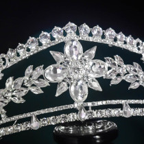 Alloy Crystal Crown Wedding Ball Party Bridal Crown