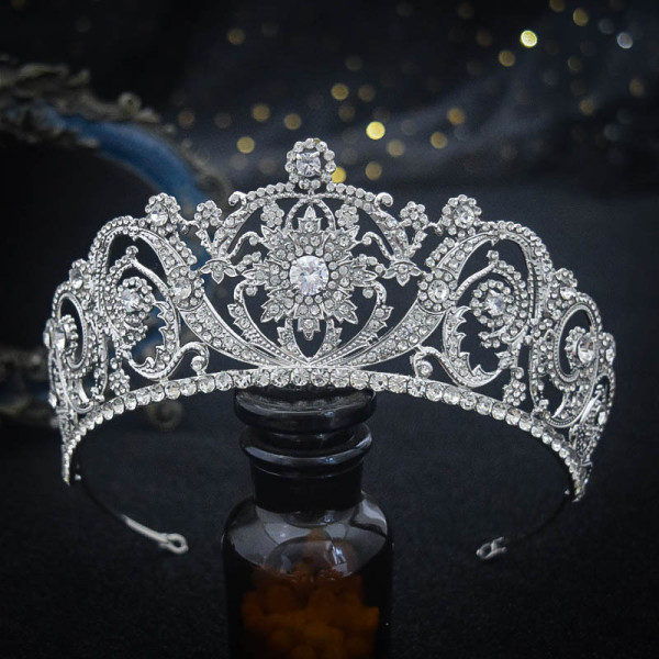 Alloy Crystal Crown Wedding Ball Party Bridal Crown