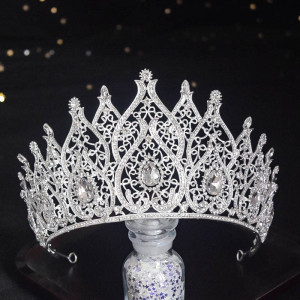 Alloy Crystal Crown Wedding Ball Party Bridal Crown