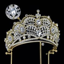 Alloy Crystal Crown Wedding Ball Party Bridal Crown