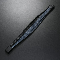 21CM Cowboy colored woven leather bracelet with magnetic buckle multi-layer bracelet