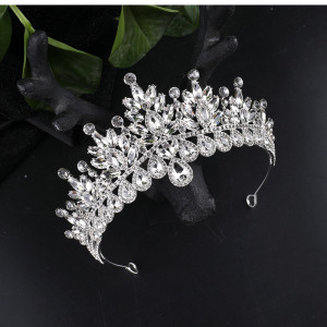 Alloy Crystal Crown Wedding Ball Party Bridal Crown