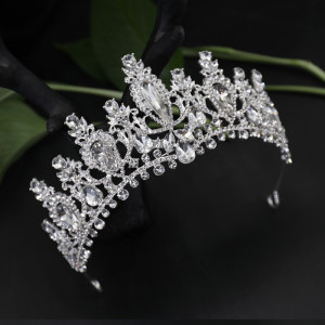 Alloy Crystal Crown Wedding Ball Party Bridal Crown