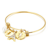 Mother's Day Love 26 Letter Stainless Steel Shell Bracelet