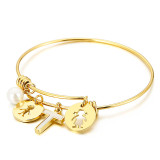 Mother's Day Love 26 Letter Stainless Steel Shell Bracelet