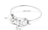 Mother's Day Love 26 Letter Stainless Steel Shell Bracelet
