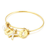 Mother's Day Love 26 Letter Stainless Steel Shell Bracelet