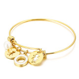 Mother's Day Love 26 Letter Stainless Steel Shell Bracelet