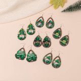 Irish St. Patrick's Day themed wooden earrings