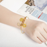 Mother's Day Love 26 Letter Stainless Steel Shell Bracelet