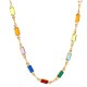 Colored gemstone crystal necklace anklet bracelet