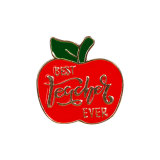 Teacher's Day apple English letter creative alloy brooch shirt collar accessory pins