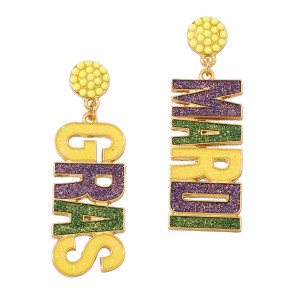 Carnival English Letter Earrings