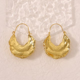 Minimalist pleated earrings