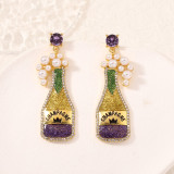 Carnival Wine Bottle Earrings