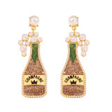 Carnival Wine Bottle Earrings