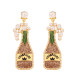 Carnival Wine Bottle Earrings