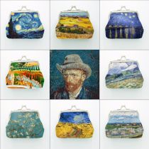 Van Gogh Oil Painting Souvenir Key Bag Zero Wallet