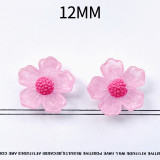 12MM flower Resin snap button charms