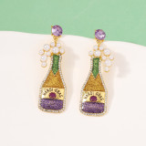 Carnival Wine Bottle Earrings