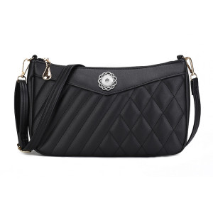 Cross body bag with large capacity leather bag fit 20MM Snaps button jewelry wholesale