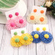 Handwoven Lafite Sunflower Earrings