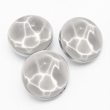20MM Water ripple geometric circular resin snap button charms