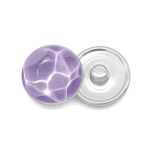 20MM Water ripple geometric circular resin snap button charms