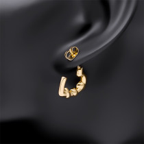 Valentine's Day stainless steel love earrings