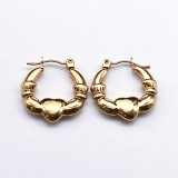 Valentine's Day stainless steel love earrings