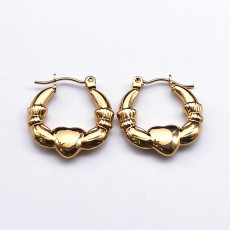 Valentine's Day stainless steel love earrings